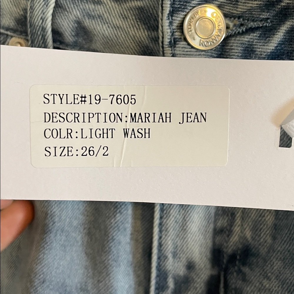 Torn By Ronny Kobo Mariah Jeans Size 26 Taylor Swift Rhinestone Light Wash NWT - Picture 11 of 13